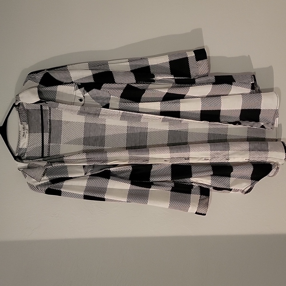 Plaid cardigan